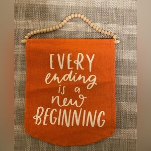 Orange Wall Hanging Decor - New Beginnings